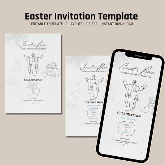 Editable Easter Invitation Template